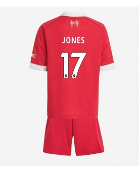 Billige Fotballdrakt Liverpool Curtis Jones #17 Replika Hjemmedraktsett Barn 2025-26 Kortermet (med bukser)